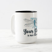 Tasse 2 Couleurs Libellule Inspirante (Devant gauche)