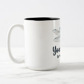 Tasse 2 Couleurs Libellule Inspirante (Gauche)