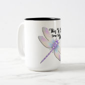 Tasse 2 Couleurs Libellule Inspirationnelle (Devant gauche)