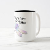 Tasse 2 Couleurs Libellule Inspirationnelle (Devant droit)