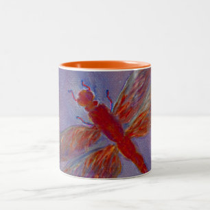 Tasse 2 Couleurs Libellule rayonnante de lueur vacillante