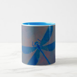 Tasse 2 Couleurs Libellule rêveuse d'indigo
