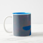 Tasse 2 Couleurs Libellule rêveuse d'indigo (Gauche)