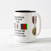 Tasse 2 Couleurs Libération de l'Afghanistan / STAR DE LA CAMPAGNE (Devant droit)