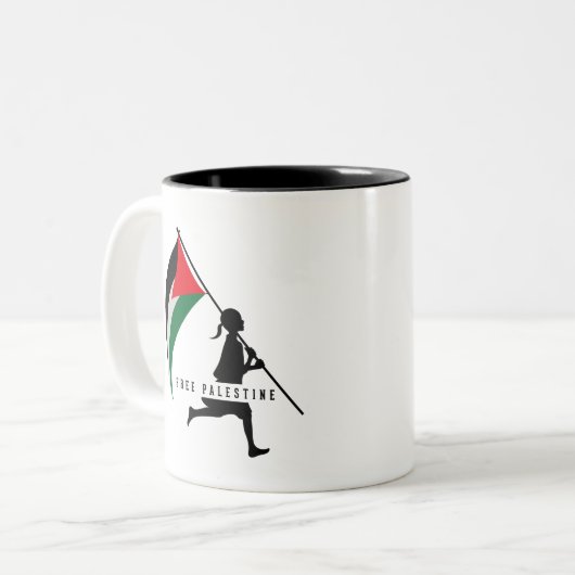 Tasse 2 Couleurs Libérer la Palestine (Devant gauche)