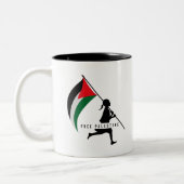 Tasse 2 Couleurs Libérer la Palestine (Gauche)