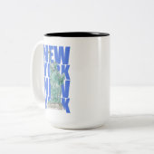 Tasse 2 Couleurs Liberty Statue New York (Devant gauche)