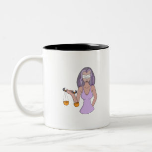 Tasse 2 Couleurs Libra et la Dame de Justice