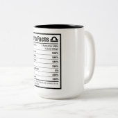 Tasse 2 Couleurs Libra Nutrition Facts (Devant droit)