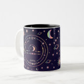 Tasse 2 Couleurs Libra Zodiac Astrologique (Devant gauche)