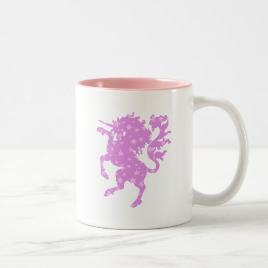 Tasse 2 Couleurs Licorne étoilée (Droit)