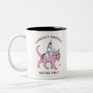 Tasse 2 Couleurs Licorne (femelle) violemment magique Ridin de polo