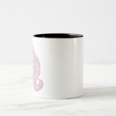 Tasse 2 Couleurs Licorne jolie (Centre)