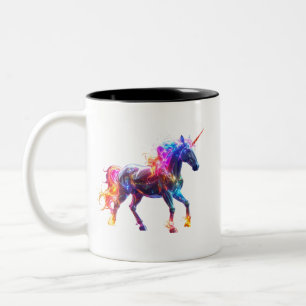 Tasse 2 Couleurs Licorne Mignonne Lumineuse Colorée