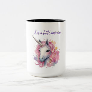 Tasse 2 Couleurs licorne rose mignonne