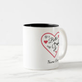 Tasse 2 Couleurs life is better with dogs Personalised  (Devant droit)