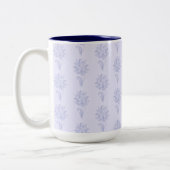Tasse 2 Couleurs Light Blue Outlined Floral Pattern (Gauche)