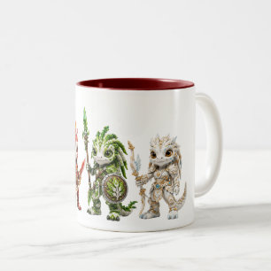Tasse 2 Couleurs Ligne de guerriers des quatre éléments Sigilkin