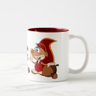 Tasse 2 Couleurs Ligne de poussins pour voir mes écrous