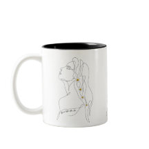 Ligne Dessin artistique de la femme - Fleur où vou