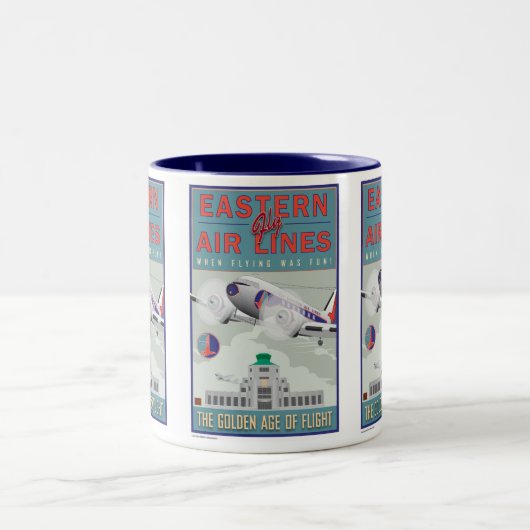 Tasse 2 Couleurs Ligne-Tasse orientale d'air (Centre)