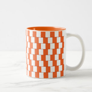 Tasse 2 Couleurs Lignes confusionnelles orange
