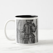 Tasse 2 Couleurs Lignes de frontispice et d'ouverture (Gauche)