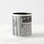 Tasse 2 Couleurs Lignes de frontispice et d'ouverture (Centre)