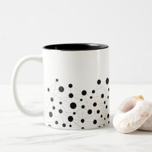 Tasse 2 Couleurs Lignes et points