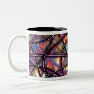 Tasse 2 Couleurs Lignes intersectées colorées