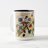 Tasse 2 Couleurs Lignes transversales (Devant gauche)