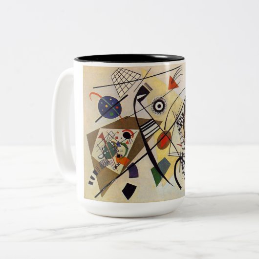 Tasse 2 Couleurs Lignes transversales (Devant gauche)