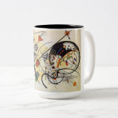Tasse 2 Couleurs Lignes transversales (Devant droit)