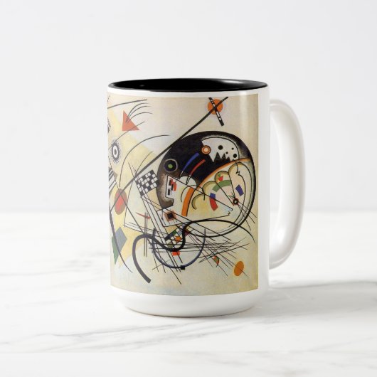 Tasse 2 Couleurs Lignes transversales (Devant droit)