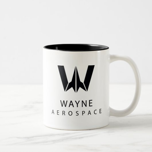Tasse 2 Couleurs Ligue de Justice | Logo Wayne Aerospace (Droit)