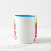 Tasse 2 Couleurs Ligue de Justice | Retro Group & Logo Pop Art (Centre)