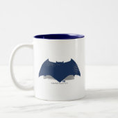 Tasse 2 Couleurs Ligue de Justice | Symbole Batman de brosse et dem (Gauche)