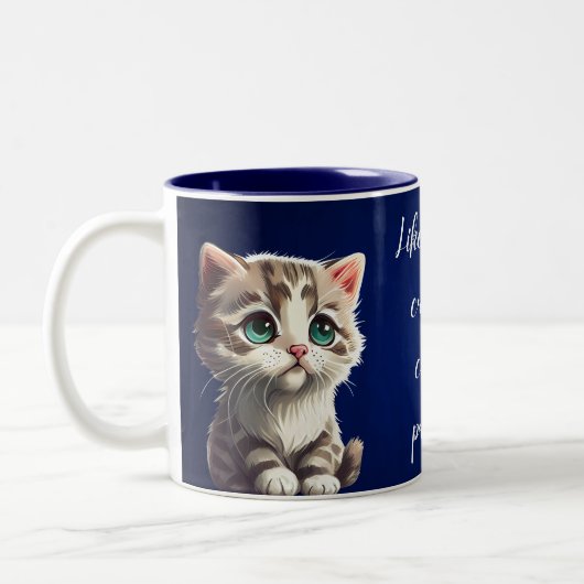 Tasse 2 Couleurs like all pure creatures cats are practical (Gauche)
