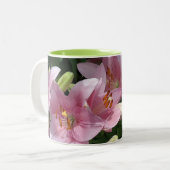 Tasse 2 Couleurs Lilies roses (Devant gauche)