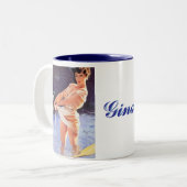 Tasse 2 Couleurs Lilly Pad (Devant gauche)