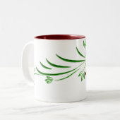 Tasse 2 Couleurs Lily Mug, Gazer de l'étoile rouge (Devant gauche)