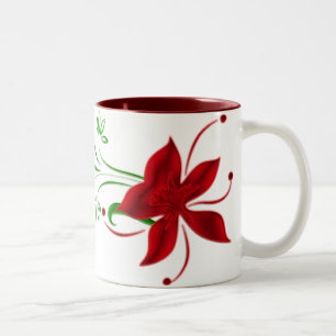 Tasse 2 Couleurs Lily Mug, Gazer de l'étoile rouge