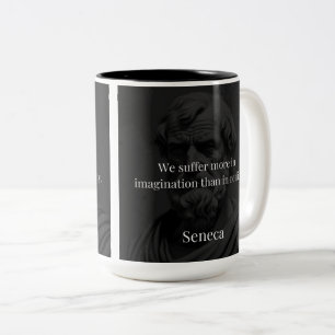 Tasse 2 Couleurs L'imagination et la souffrance : Sénèque sur la pe