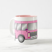 Tasse 2 Couleurs Limousine rose de partie (Devant gauche)