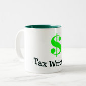 Tasse 2 Couleurs L'impôt amortissent (Devant gauche)