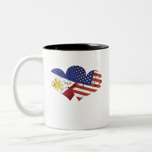 Tasse 2 Couleurs L'indépendance de Philippin de drapeau des