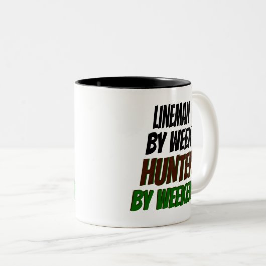 Tasse 2 Couleurs Lineman Hunter (Devant droit)