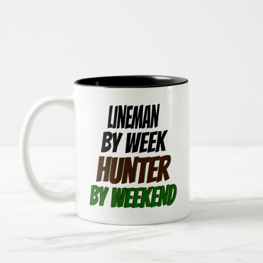 Tasse 2 Couleurs Lineman Hunter (Gauche)