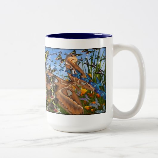 Tasse 2 Couleurs L'inspiration de lundi (Droit)