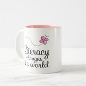 Tasse 2 Couleurs L'instruction de papillon change le cadeau du (Devant gauche)